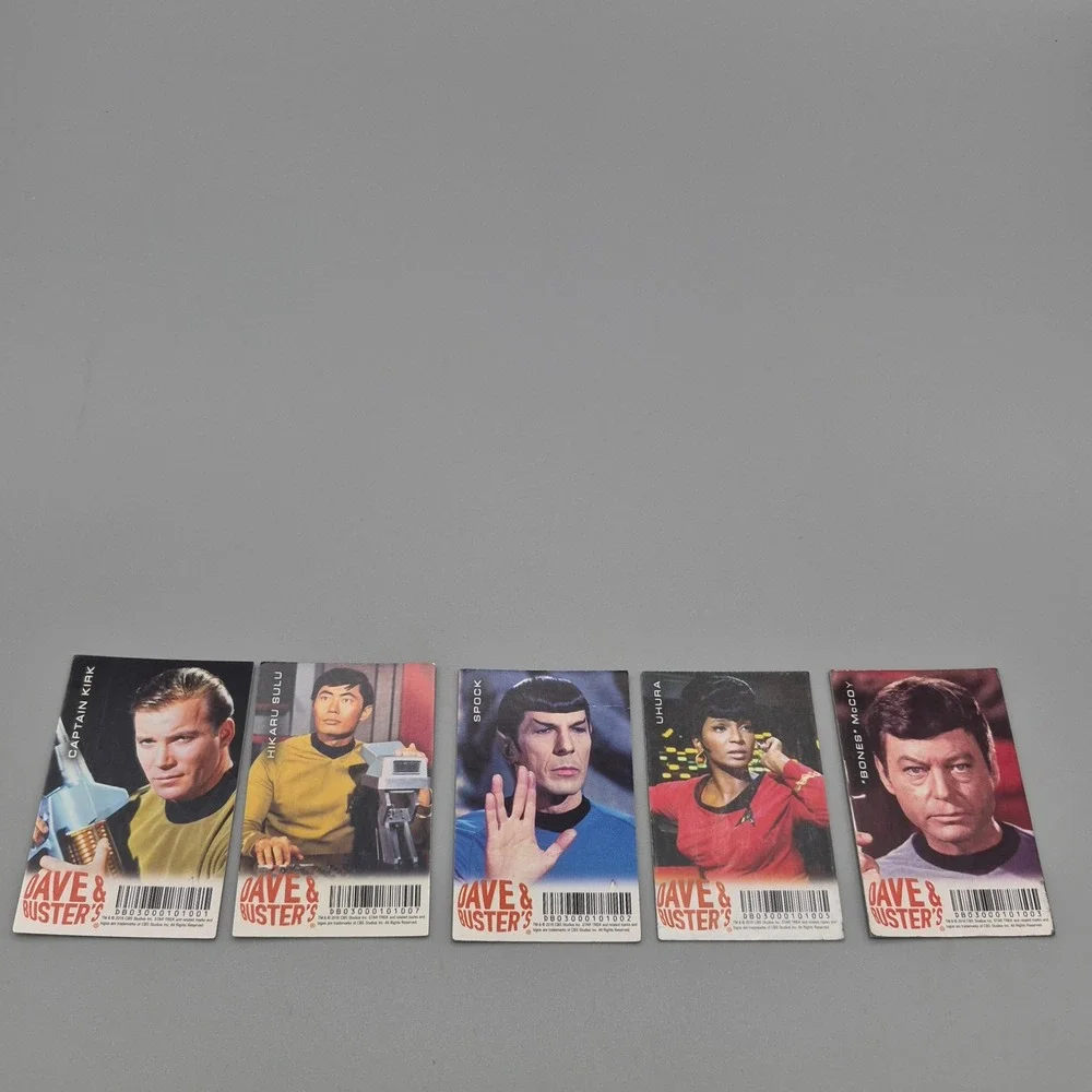 Dave & Busters Star Trek The Original Series Arcade Cards Kirk Spock